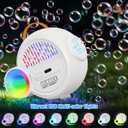 Bubble Machine for Kids Toddlers, Automatic Bubble Blower with RGB Light, 4000+ Bubbles/Min Bubble Maker with 10 Refill Packs, Easter Christmas Birthday Party Gifts for 3 4 5 6 7 8 Year Old Boy Girl