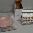 WELLIFE 210Pcs Clear-Pink Plastic Dinnerware- Pink and Gold Plastic Dinnerware include 30 Dinner Plates, 30 Dessert Plates, 90 Gold Silverware, 30 Cups and 30 Napkins Perfect for Parties