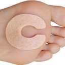 Chiroplax C-Shaped Felt Callus Cushion Pads Protector Rubbing Pain Relief Forefoot Metatarsal | 3/16" Thick (30 Pack)