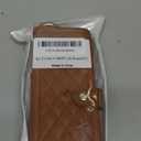 Asuwish Phone Case for Samsung Galaxy Z Fold 5 5G 2023 Wallet Cover with S Pen SPen Slot Credit Card Holder Stand RFID Blocking Slim Wrist Strap Cell Accessories ZFold5 Z5 G Fold5 5Z Women Men Brown