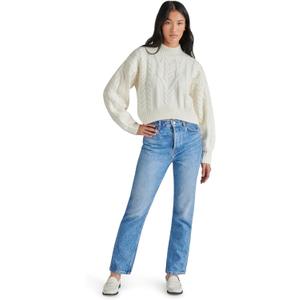 Steve Madden Womens Apparel Marcie Sweater (X-Small, Whisper White)