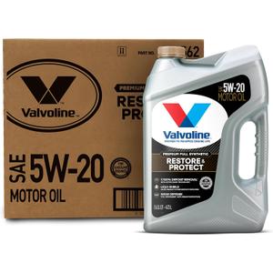 Valvoline Restore & Protect Full Synthetic 5W-20 Motor Oil 5 QT, Case of 3