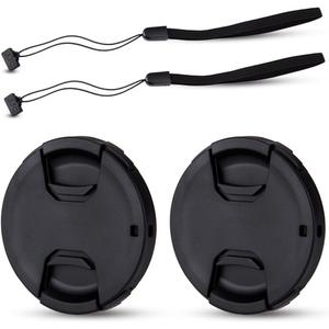 JJC 2-Pack 72mm Front Lens Cap Cover with Deluxe Cap Keeper for Canon EF 35mm f1.4L, Nikon Z 24-70mm f4 S, Fujifilm XF 16-80mm f4, Sigma 18-35mm f1.8L Lens & Other Lenses with 72mm Filter Thread