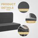 H.VERSAILTEX 100% Waterproof RV Dinette Cushion Covers Elastic Camper Cushion Covers Replacement Loveseat Covers for Travel Trailer Washable Crizzle Pattern (2 Backrest Cover & 2 Bench Cover, Grey) Expandex