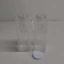 Laundry Detergent Dispenser Bottle 54oz with Waterproof Label for Laundry Detergent Soap Fabric Softener Bleach Scent Booster Beads, Sturdy PET Plastic Bottle for Laundry Room Decor 2 Pack White