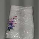 Purple Dragonfly Hydrangea Floral Kitchen Towels, Dragonfly Gifts for Women Hand Towels for Bathroom, Rustic Cottagecore Flower Insect Decorative Dish Tea Towel, 16x24 Inch Set of 2