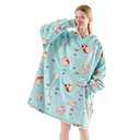 Krifey Wearable Blanket Hoodie, Oversized Sherpa Hooded as Birthday Gifts for Mom Women Girlfriend Men, Cozy Sweatshirt with Giant Pocket