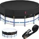 30Ft Winter Pool Cover,Windproof Ratchet Straps&Thick Fabric
Storm‑Resistant(Ratchet 2K-lb Break Strength),500D One-Piece Tear-Resistant for Above Ground Pools,Blocks Debris & Snow&Water