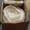 HOMRELEXA Upholstered Headboard Queen Size with 3.1’’ High-Density Sponge Backrest, Modern Striped Head Board Only, Adjustable Height, 2 Screw Easy Assembly (Beige)