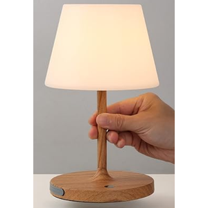 Outdoor Battery Operated Table Lamp, IP54 Waterproof Shower Lamp, 4000mAh Rechargeable Cordless Lamp, 3 Color Temperatures Dimmable, Small Touch Table Lamp for Bedroom, Patio, Camping, Restaurant