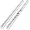 2PCS Aluminum Rod 1-1/2 inch, 6061 Solid, 16" Long Aluminums Bars