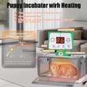Puppy Incubator with Heating,Temperature Control and Light, Warmer Fan for Ventilation Circulation, Incubator Box for Kitten Puppies and Chick Chicken (55L)