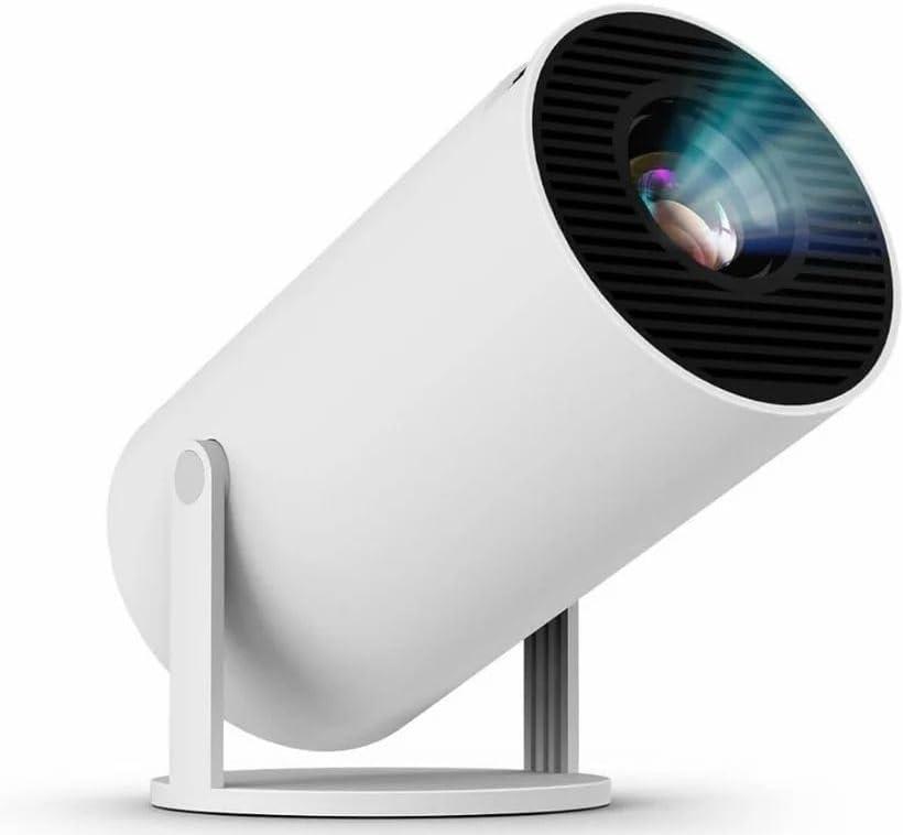 Upgraded Projector with WiFI 6 and Bluetooth Mini Portable Smart Video Theater 4K HD 1080P Outdoor Screen Movie Home TV Monitor PC Games 180 Rotatable Compatible for Laptop Tablet Computer