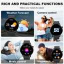 Smart Watch for Men Women Fitness: Make Answer Call Waterproof Digital Mens Watches Running Pedometer Smartwatch Android Phone iPhone Samsung Compatible Sleep SpO2 Heart Rate Monitor Step Tracker
