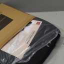 Lumbar Pillow for Chair and Car, Back Support for Office, Memory Foam Cushion with Mesh Cover - Black