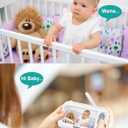 Baby Monitor with 2 Camera and Audio 4.3" LCD Split Screen 1000ft Range Rechargeable Battery 2-Way Audio Baby Crying Detection Night Vision Temperature Detection (No Remote pan-tilt-Zoom Function)