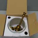 EppieBasic Cordless Table Lamp Rechargeable: Fast Charging & Long Lasting - 2700K Warm Light Vintage Gold Lamps for Women Housewife - Dinning Living Room Bedroom (Bronze+White Lampshde-1)