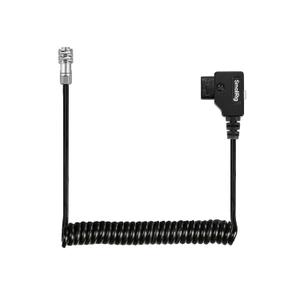 SMALLRIG D-TAP to BMPCC 4K/6K Coiled Power Cable Suitable for Blackmagic Pocket Cinema Camera 4K / 6K for V Mount Gold Mount Battery, Weipu SF6 2 Pin Female to P Tap, 15 inch - 47 inch Length - 4761
