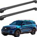 SYDSZ Cross Bar Roof Rack Fit for Ford Explorer U625 2020 2021 2022 2023 2024 2025 2026 with Raised Side Rails, Heavy Duty Aluminum Roof Cross Bars Rooftop Luggage Rack, Ski Rack for Car Roof