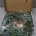 20 inches Artificial Green Olive Wreath Greenery Wreath with Olive Leaves, Bean for Front Door Indoor Outdoor Farmhouse Home Wall Window Festival Wedding Decor, White Gift Box Included