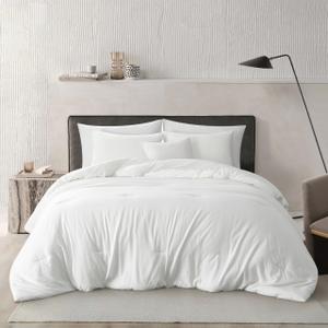 Stratford Park Super Soft Prewashed Comforter, 3 Piece White Comforter Set Queen, Warm Down Alternative Bedding Set, All Season, Matching Pillow Shams