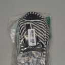 DL Women's Memory Foam Open Toe Slide Slippers with Cute Bow and Cozy Terry Lining, Slip-on House Shoes Spa Mules Sandals with Indoor Outdoor Rubber Sole (7-8, Black)