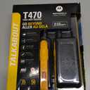 Motorola T470 Talkabout Two Way Radios, Long Range Emergency Rechargeable Waterproof Walkie Talkies 22 Channel, 35 Mile outdoor Black Yellow, 2 Pack