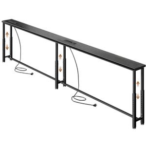 SEFILENCE 78.7’ Narrow Console Table with 26"–34" Height Adjustable