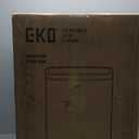 EKO Madison Matte White 50 Liter/13.2 Gallon Step Trash Can with Inner Liner - Fingerprint Resistant Finish