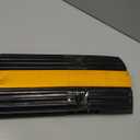 Nisorpa Cord Protector Ramp 2", 40000 lbs Heavy Duty Rubber Outdoor Extension Cable Wire Hose Cover Ramps, 2 Channels Slow Down Speed Bump for High Traffic Driveway Road, Garage, Property Area, 3.25ft