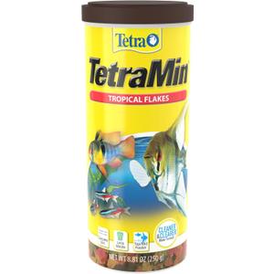 TetraMin Tropical Flakes Nutritionally Balanced Diet for Tropical Aquarium Fish, Fish Food for Tropical Fish, 8.81 Ounces
