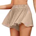 Shorts Swimsuit Coverup For Women Bathing Suit Cover Up Teen Beach Swim Skirt Skorts Swimwear Short Pants (Medium)