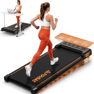 Walking Pad Treadmill, 4 in 1 6.2MPH Walking Pad with 10% Incline, Under Desk Treadmills for Home with Full Screen LED Display, 2.75HP Brushless Drive, 12 HIIT Programs, 350 LBS Weight Capacity