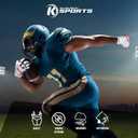 Youth Football Gloves Sticky Silicone Grip Tacky Wide Receiver Football Gloves (White JKR)