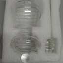 Glass Honey Jar with Dipper and Lid, 10 OZ Heat-Resistant Bee Hives Honey Pot, Clear Glass Honey Container for Store Honey and Syrup