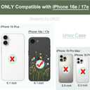 Unov Case Designed for iPhone 17e / 16e, Black Phone Case with [Anti-Slip Embossed Pattern], Shockproof Slim Protective [Anti-Scratch TPU] Back Cover, Floral Bouquet