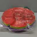 AVLA 12 Pcs Plastic Snack Serving Tray, 12 Inch Unbreakable Chip and Dip Divided Serving Plates, Round 7 Compartments Multifunctional Food Platter for Snack, Nuts, Candy, Dried Fruit, Veggies