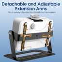 DAWASAPAT Desktop Foldable Stand, Universal Projector Ceiling Mount with Adjustable Plate Arms, Wall Mount with Cable Ties for Home and Office Projector
