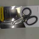 Madison Supply Medical Scissors, EMT and Trauma Shears - 7.5 Inch Premium Quality Stainless Steel Bandage Scissors - Fluoride-Coated with Non-Stick Blades - 1 Pack (Black/Stainless)