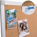 Board2by Bulletin Board 36 x 48, Silver Aluminium Framed 4x3 Large Wall Mounted Cork Office Notice Pin Board