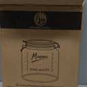 kitchentoolz Large Glass Mason Jars with Airtight Lids - Half Gallon Food Storage & Canning Jars with Measurement Markings - Kitchen Pantry Containers for Flour, Sugar & Dry Goods - 64 oz (4pk)