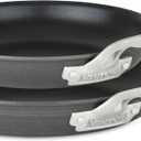 Viking Non Stick Frying Pans, 2 Piece Hard Anodized Kitchen Cookware, 10 and 12 Inch, Gray