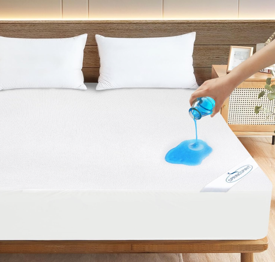 Full Size Mattress Protector Waterproof Mattress Topper Pad Cover Super Noiseless Soft & Breathable Mattress Protector Terry for Pets Kids Adults 54" x 75" Fitted Bed Sheets