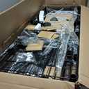 H50C Extra Large Clothes Rack with Cover, Freestanding Portable Closet, Covered Clothing Racks for Hanging Clothes, Heavy Duty Garment Rack, Wardrobe Closet with Black Cover Max Load 1350 Lbs