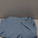 ODODOS Chiffon Flowy Pleated Wide Leg Pants for Women Lightweight High Waist Trouser with Pockets27 Inseam, Brittany Blue, Large