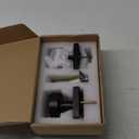 coolnews 2 Pack Black Dummy Door Knobs Interior, Single Sided Square Modern Dummy Door Knob Door Handle for Hall/Closet Doors, Matte Black