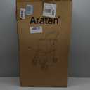 Folding Shopping Cart with Wheels, 2-Tier Portable Grocery Cart