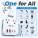 Upgraded 2000W Voltage Converter US to Europe for Hair Dryer- DOACE 220V to 110V Converter for European Travel, Power Converter Adapter Combo with 2 PD/2 QC & UK/AU/US/IT/European Travel Plug Adapters