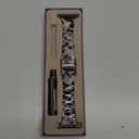 V.R.HOPE Resin Watch Band Compatible with Apple Watch Band for Women 38mm 40mm 41mm 42mm Starlight Fashion Lightweight Bracelet Strap for iWatch Series 11/10/9/8/7/6/5/4/3/2/1/SE3(Ink White Starlight)