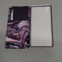 GVIEWIN for Samsung Galaxy S25 Ultra Case, [Slide Camera Cover & Built-in HD Screen Protector] [2 Front Frames] Shockproof Military Grade Protective Marble Phone Case 6.9" (Quicksand/Purple)